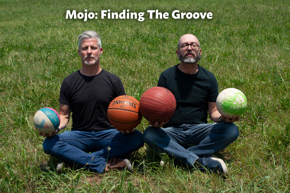 Mojo, a podcast episode in BELT: A 2-Man Memoir. How to face the negative voices and the anxiety. How to move forward and find the groove.